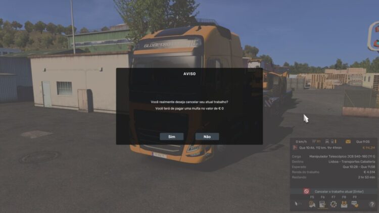 CANCEL CURRENT FREE JOB ETS2 BY RODONITCHO MODS 1.0 1.55 22 07 2025