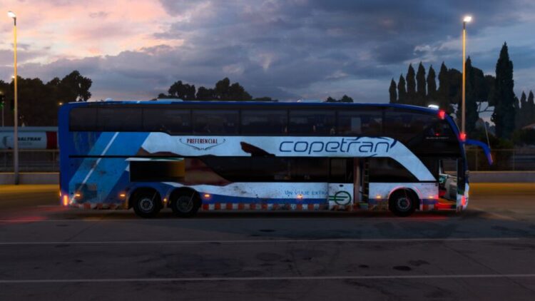 ETS2 BUSSCAR S1 BUS MOD V6 1.55 Fix