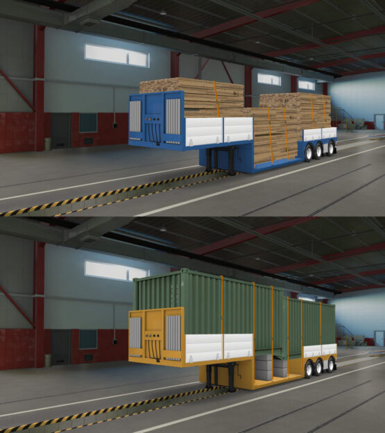 JS WELL FLATBED TRAILER 1.55