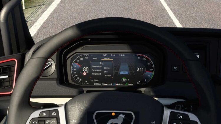 MAN TGX 2020 Improved Dashboard v1.8 (1.55)