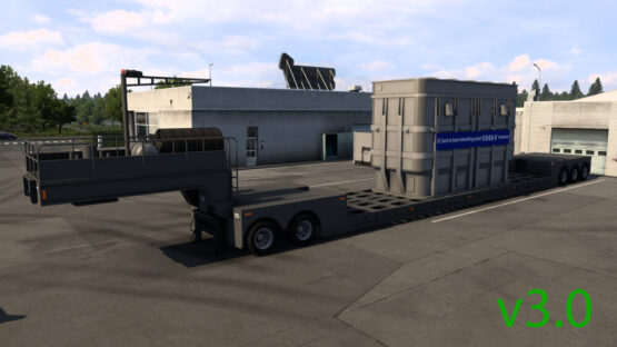 MULTI AXLE FLATBED TRAILER 10 AXLES v3.0 ETS2 1.55