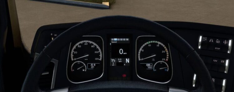 Mercedes Benz Actros MP4 Improved Dashboard v1.6 (1.55)