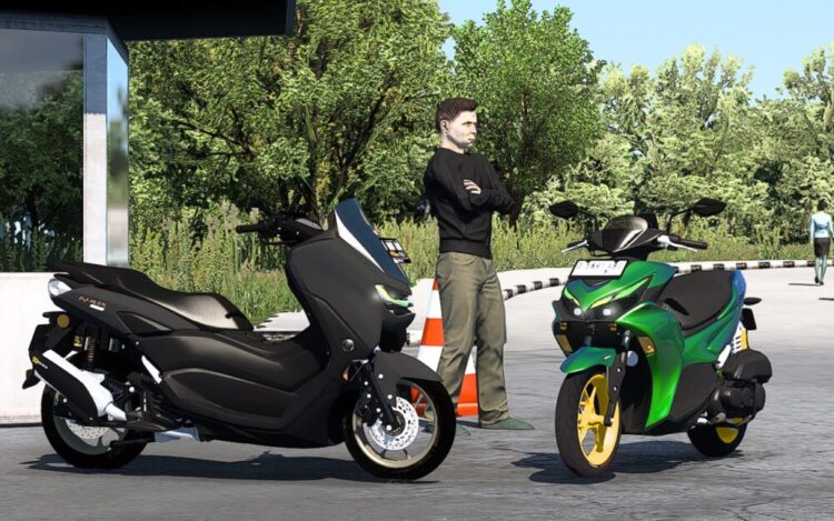 Mod Motor All New Yamaha Nmax & Aerox ETS2 1.47 to 1.55