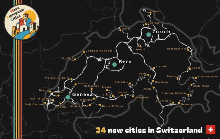 More European Cities (Switzerland) v1.1 (1.55)