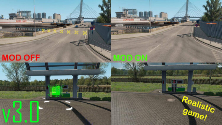 NO ICONS MOD ETS2 1.54-1.55.x