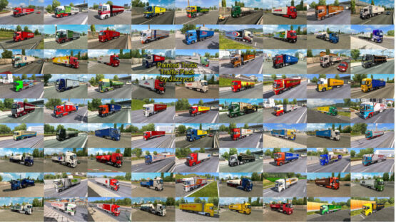 Painted Truck Traffic Pack by Jazzycat v18.7.8