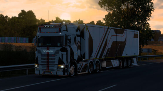 Scania Black hard line X Skin