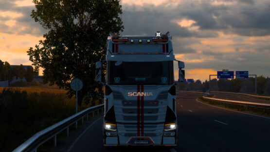 Scania Black hard line X Skin