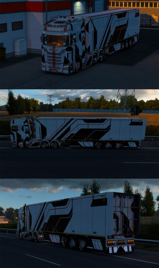 Scania Black hard line X Skin