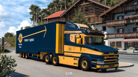 Scania T580 ASG Transport + Trailer v2.0 (1.55)