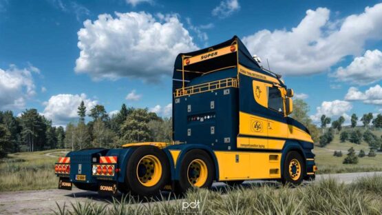 Scania T580 ASG Transport + Trailer v2.0 (1.55)