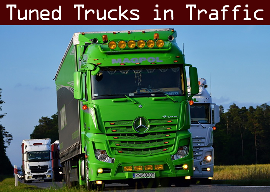 Tuned Truck Traffic Pack by TrafficManiac - Tuned Truck Traffic Pack By TrafficManiac V7.1.8 
