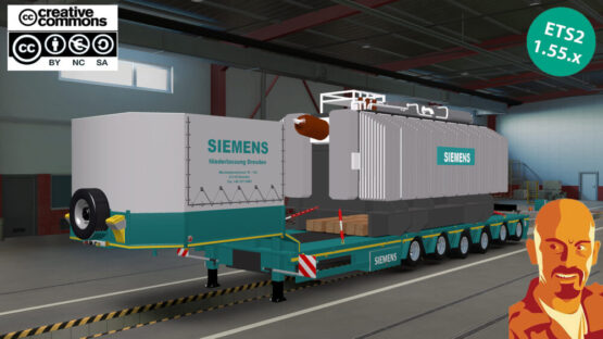 DOLL-SIEMENS SSPECIAL TRANSPORT TRAILER v2.0 ETS2 1.54-1.55.x