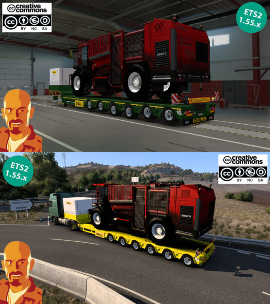 DOLL-SIEMENS SSPECIAL TRANSPORT TRAILER v2.0 ETS2 1.54-1.55.x