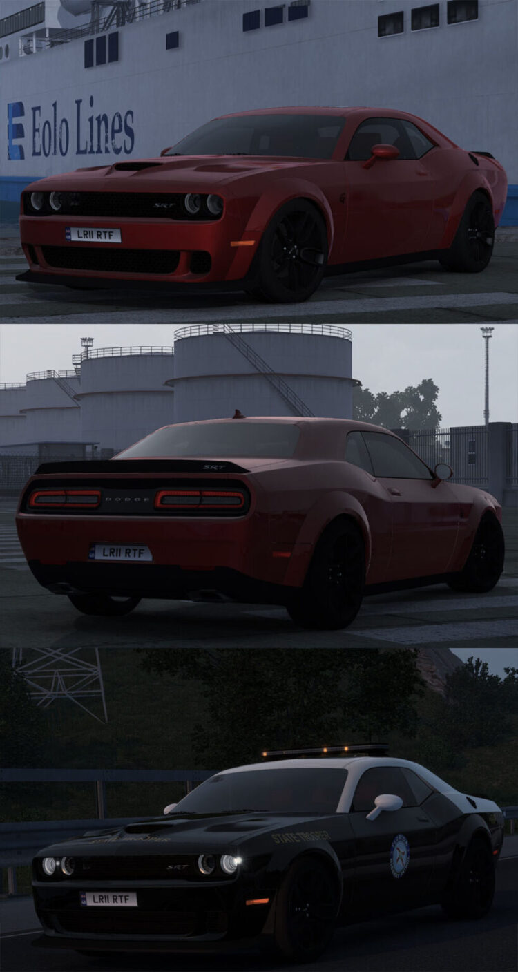 Dodge Challenger SRT Hellcat Widebody 2018 V2.4 1.55