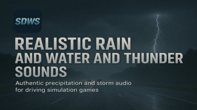 ETS2 Realistic Rain & Water & Thunder Sounds V8.8