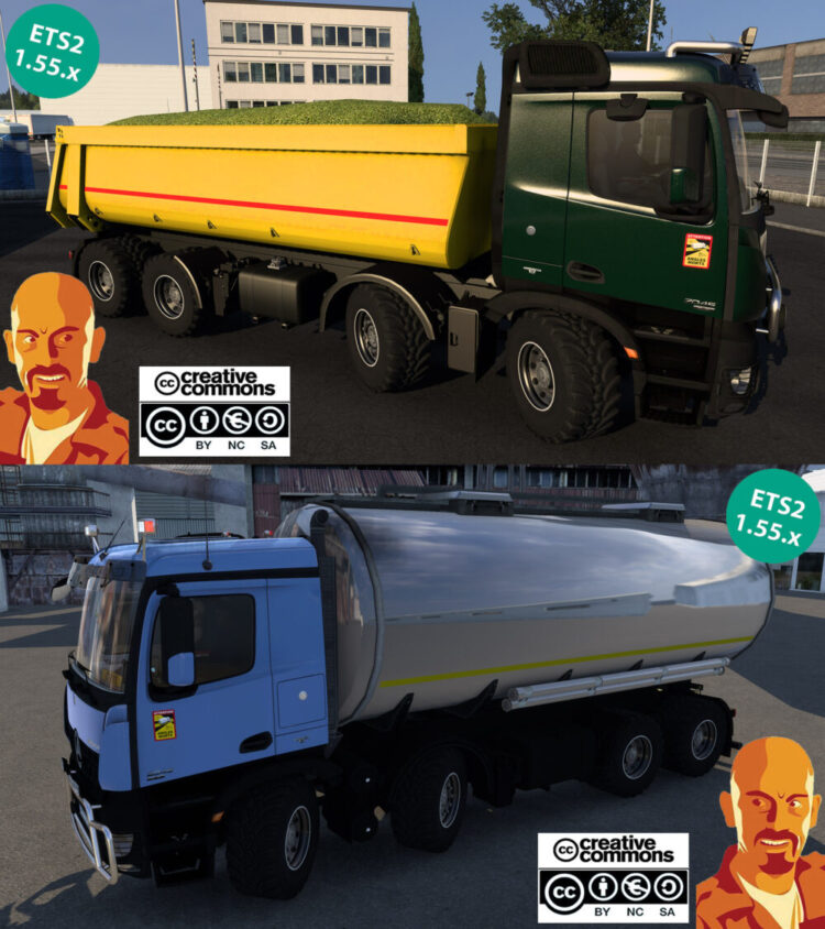 MERCEDES BENZ AROCS AGRAR v4.0 ETS2 1.54-1.55.x