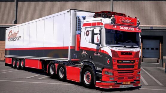 Scania R660 Danmark + Schmitz Trailer v1.55