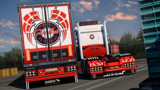 Scania R660 Danmark + Schmitz Trailer v1.55
