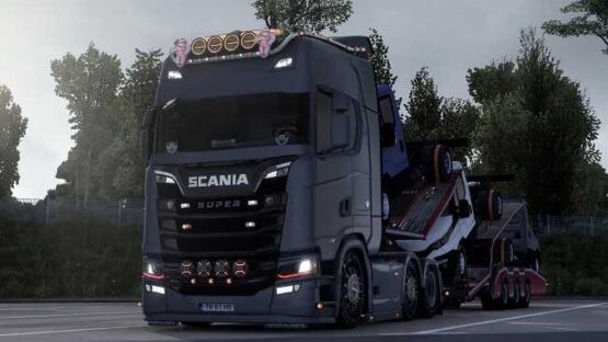 Scania V8 Open Pipe Sound SJ Concept v1.1 (1.55)