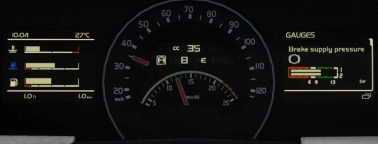 Volvo FH 2012 Realistic Dashboard Computer v1.55