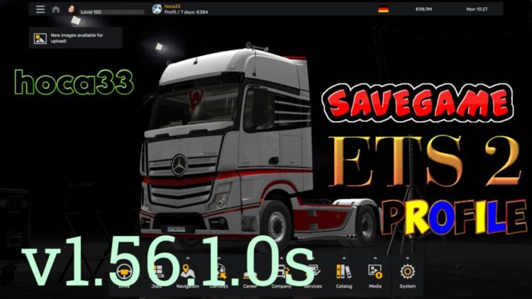 ETS 2 Save Game (Profile) v1.56.1.0s