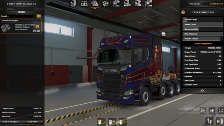 +1 Million HP Engine For All Trucks (+1,000,000 HP)