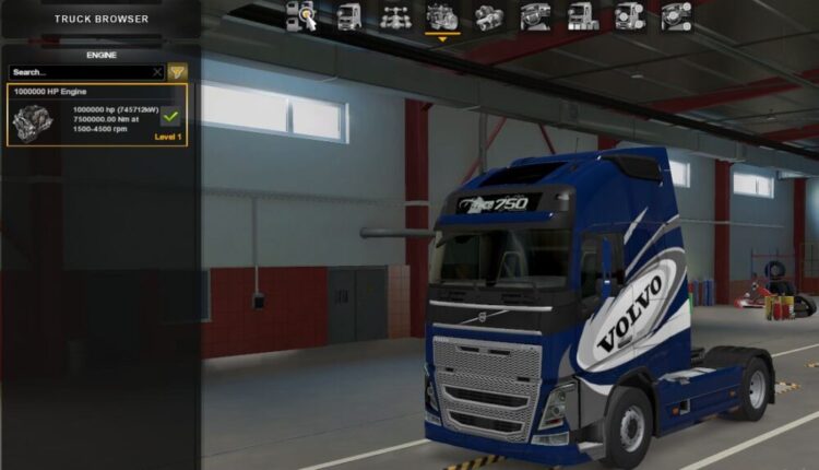 +1 Million HP Engine For All Trucks (+1,000,000 HP)