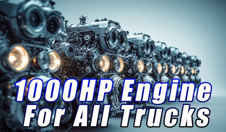 1000HP V8 engine for all trucks