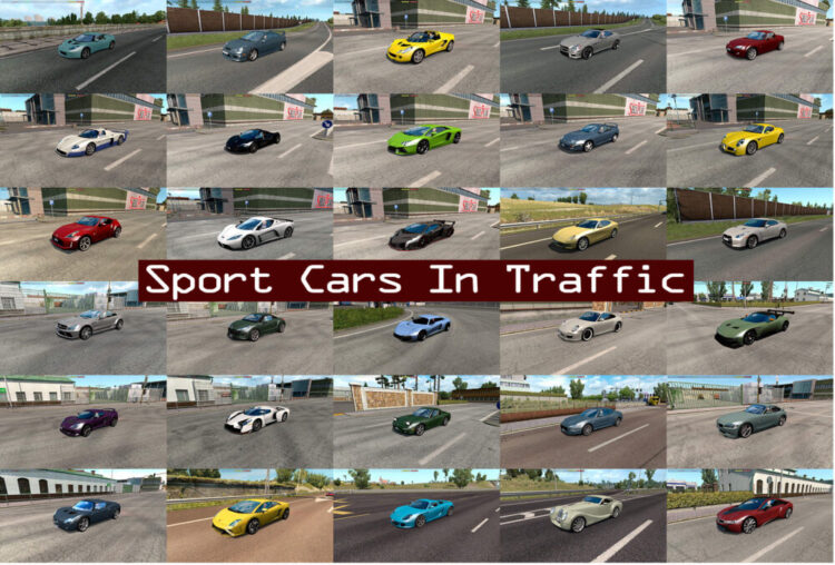 Sport Cars Traffic Pack by TrafficManiac v12.7.11