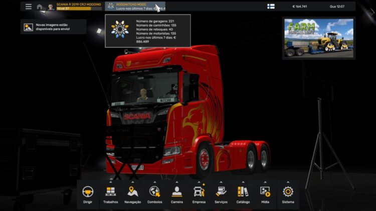 PROFILE SCANIA R 2019 CRJ MODDING BY RODONITCHO MODS 1.0 1.56 28 09 2025
