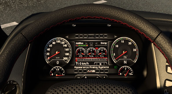 AAS Analog Dash Actros 2009 no pass