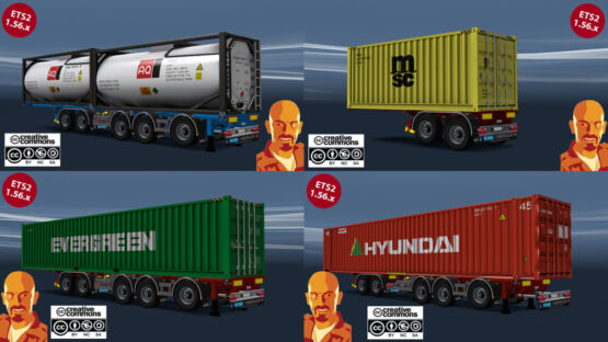 D-TEC FLEXITRAILER TRAILERS v9.0 ETS2 1.54-1.56.x