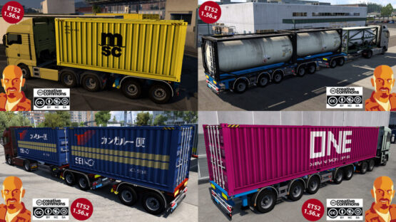 D-TEC FLEXITRAILER TRAILERS v9.0 ETS2 1.54-1.56.x