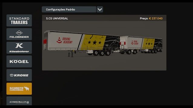 Driving Academy HCT Schwarzmuller, Tirsan, Krone, Kogel e Schmitz TMP TruckersMP