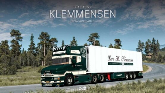 Scania T580 Klemmensen + Trailer v7.0