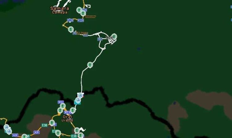 Volga Map &ndash; Promods T.G.S Road Connection v1.0