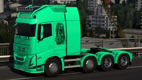 WOMAN WITH A MASK VOLVO FH5 BY RODONITCHO MODS 1.0 1.55 1.56 31 08 2025