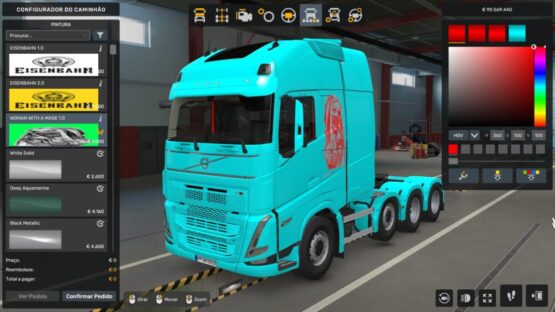 WOMAN WITH A MASK VOLVO FH5 BY RODONITCHO MODS 1.0 1.55 1.56 31 08 2025