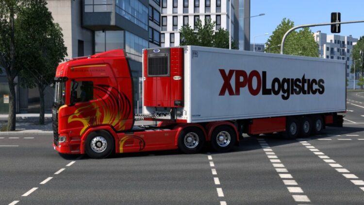 XPO LOGISTICS KRONE COOL LINER BY RODONITCHO MODS 1.0 1.50 1.56 08 09 2025
