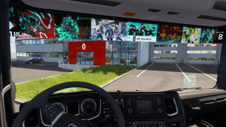 kaiju no 8 Scania Window Sticker Pack