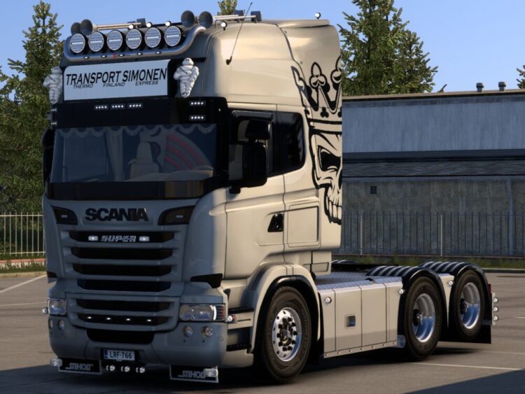 Bad Skull Scania R Topline RJL Skin 