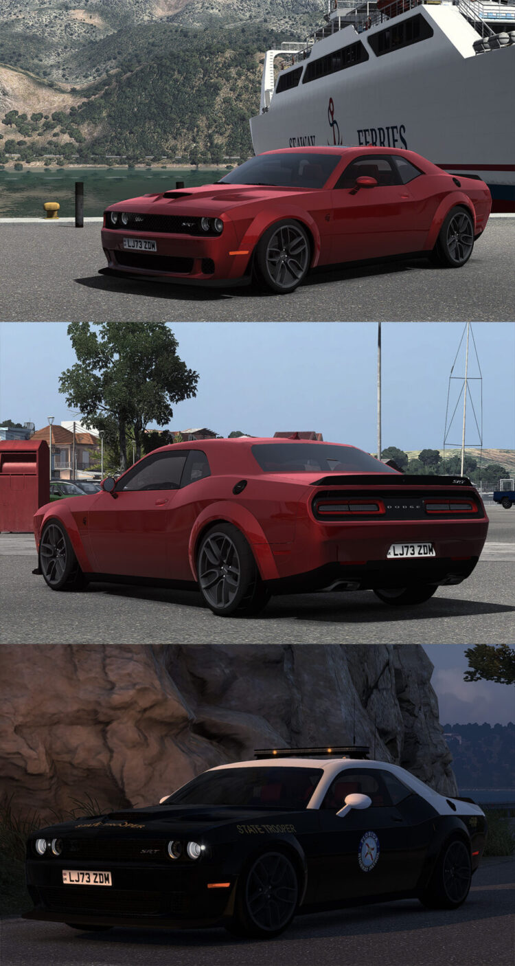 Dodge Challenger SRT Hellcat Widebody 2018 V2.5 1.56