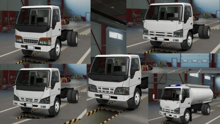 ISUZU NKR SERIES + ENGINE TRANSMISSION SOUND MEGA MOD[1.55.xx-1.56.xx]