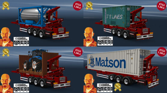 HAMMAR BOXLOADER TRAILERS v1.0 ETS2 1.54-1.56.x