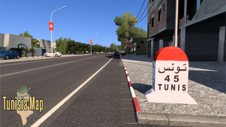 Tunisia Map 1.2 for ETS2 version 1.56