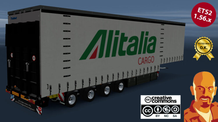 KRONE JUMBO CURTAINSIDE TRAILER v2.0 ETS2 1.54-1.56.x