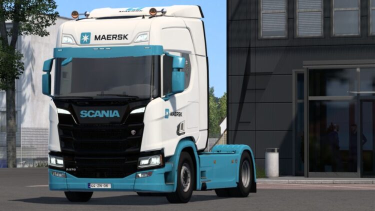 MAERSK SCANIA R 2016 BY RODONITCHO MODS 1.0 1.50 1.56 04 11 2025