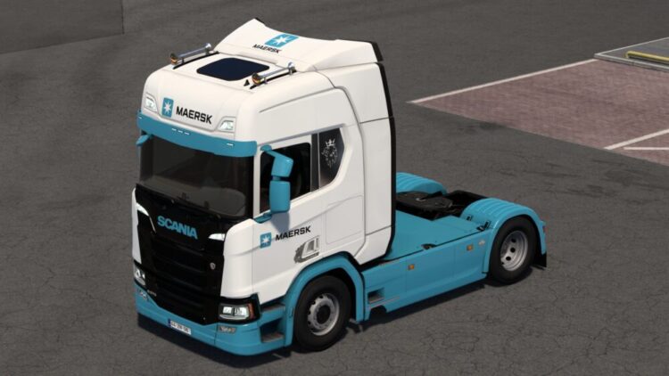 MAERSK SCANIA R 2016 BY RODONITCHO MODS 1.0 1.50 1.57 07 11 2025