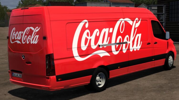 COCA-COLA MERCEDES-BENZ SPRINTER TRZPRO BY RODONITCHO MODS 1.0 1.50 1.56 05 11 2025